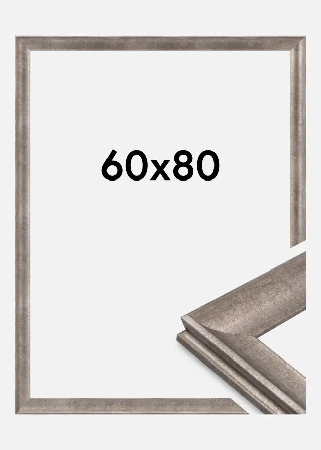 Ram Conca Akrylglas Silver 60x80 cm