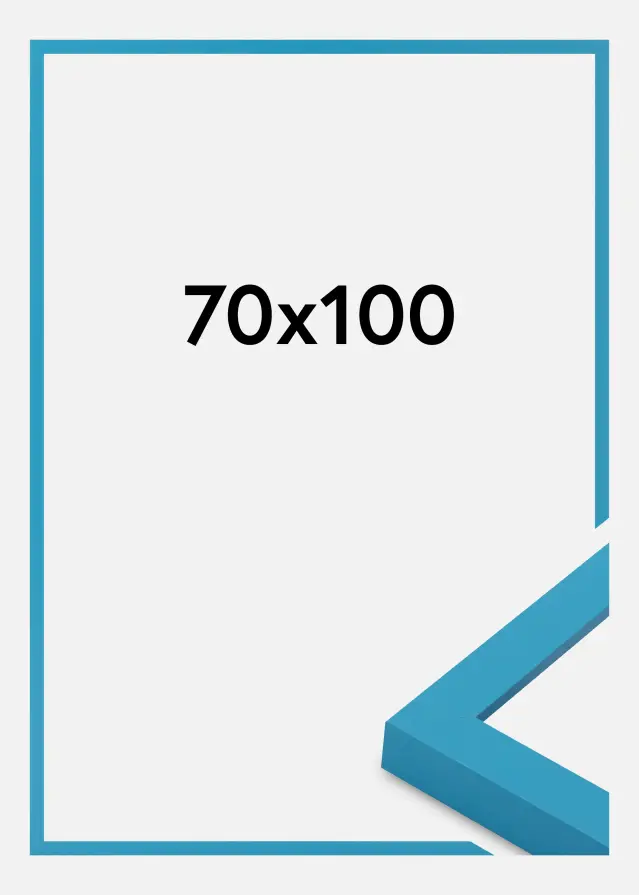 Ram Selection Akrylglas Light Blue 70x100 cm