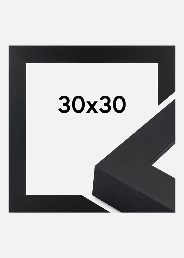 Ram Wells Akrylglas Svart 30x30 cm