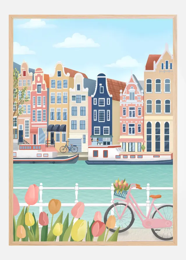 Amsterdam City Poster