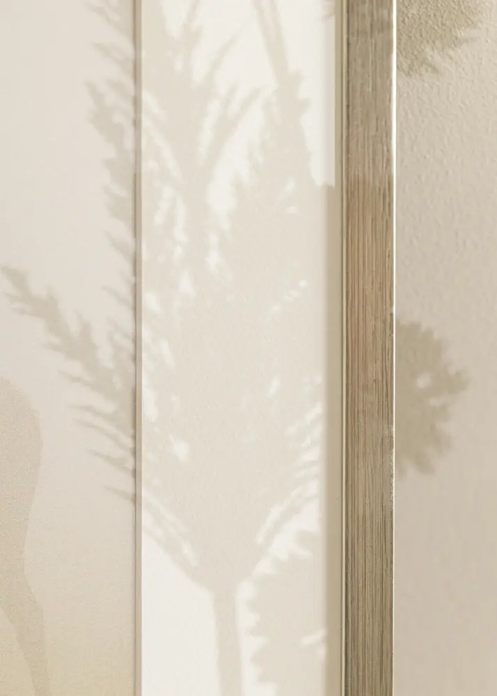 Ram Edsbyn Silver 40x45 cm - Passepartout Vit 28x34 cm