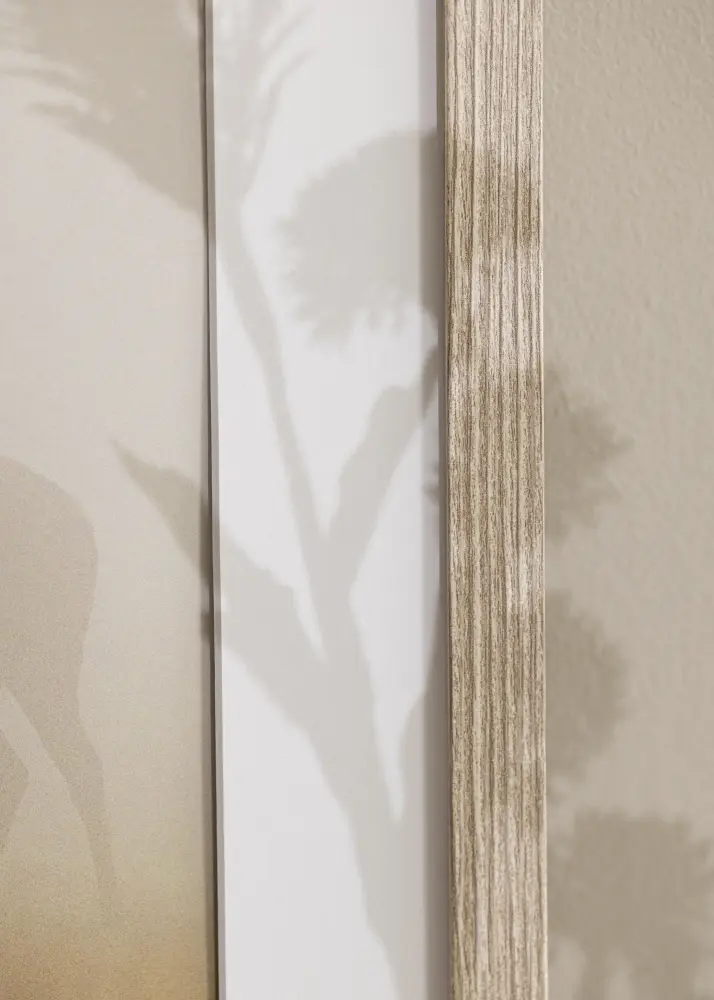 Ram Stilren Greige Ek 42x59,4 cm - Passepartout Vit 25x38 cm