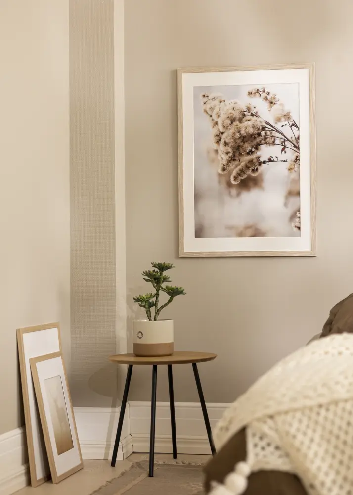 Ram Stilren Greige Ek 42x59,4 cm - Passepartout Vit 25x38 cm
