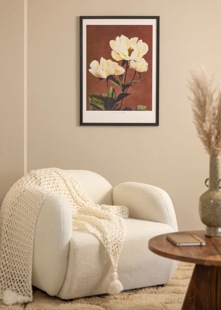 Ram BGA Classic Svart 60x80 cm - Passepartout Vit 49,3x69,3 cm