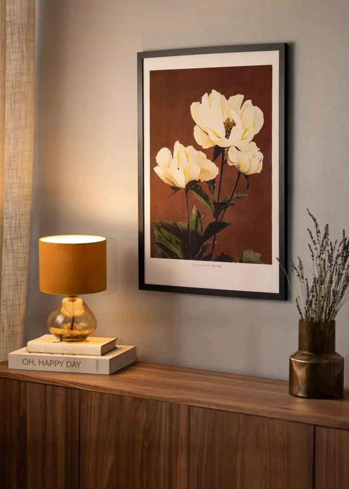 Ram BGA Classic Svart 60x80 cm - Passepartout Vit 49,3x69,3 cm
