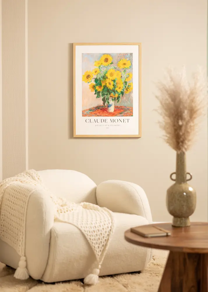 Ram Hermes Naturlig Ek 30x40 cm - Passepartout Vit 21x29,7 cm