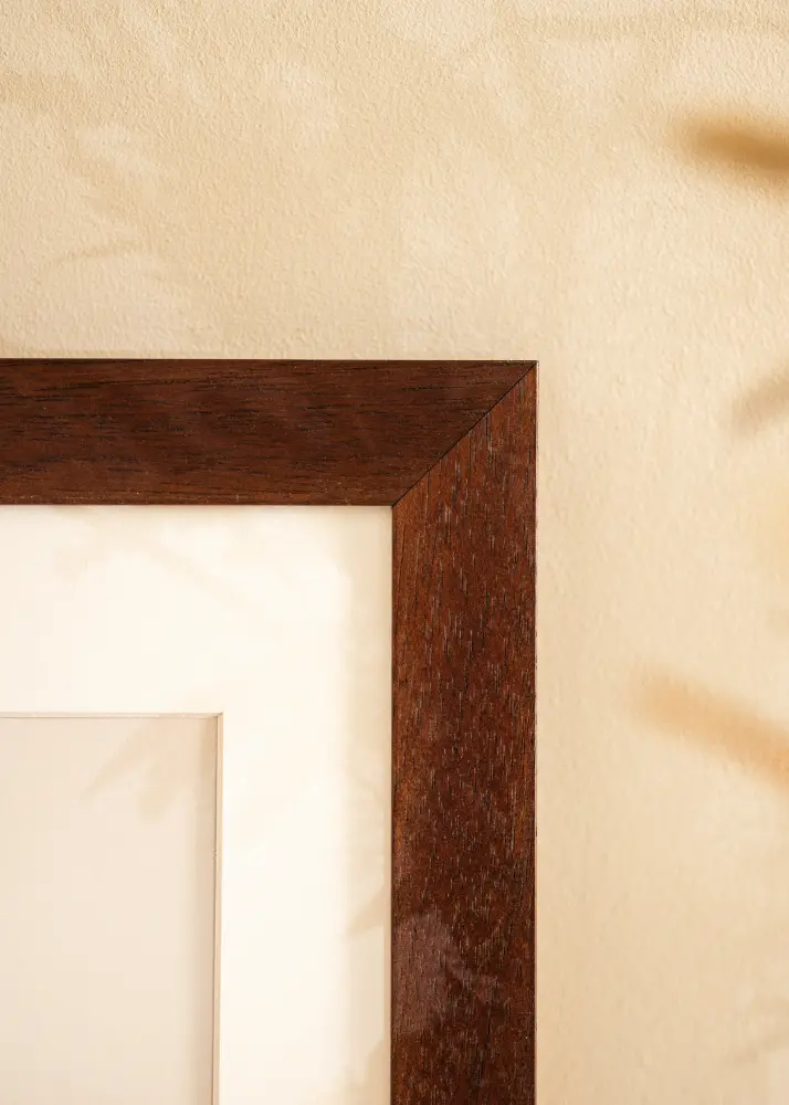 Ram Juno Teak 30x40 cm - Passepartout Vit 21x29,7 cm