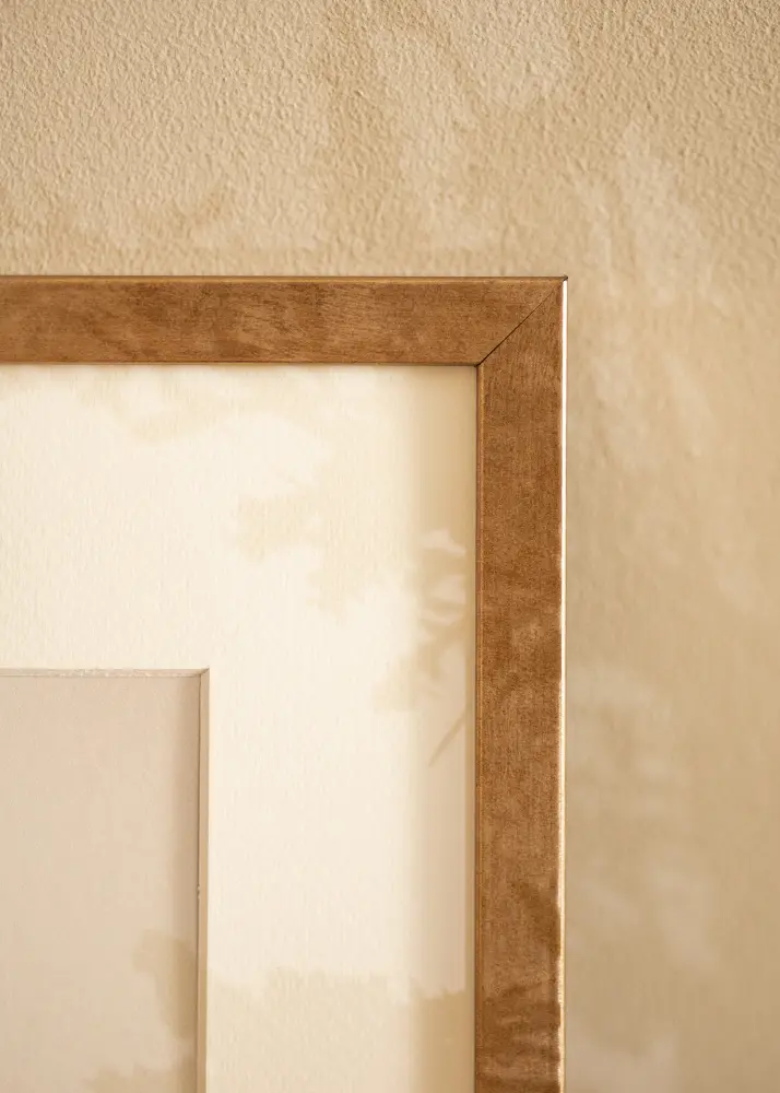 Ram Ares Mässing 30x40 cm - Passepartout Vit 21x29,7 cm
