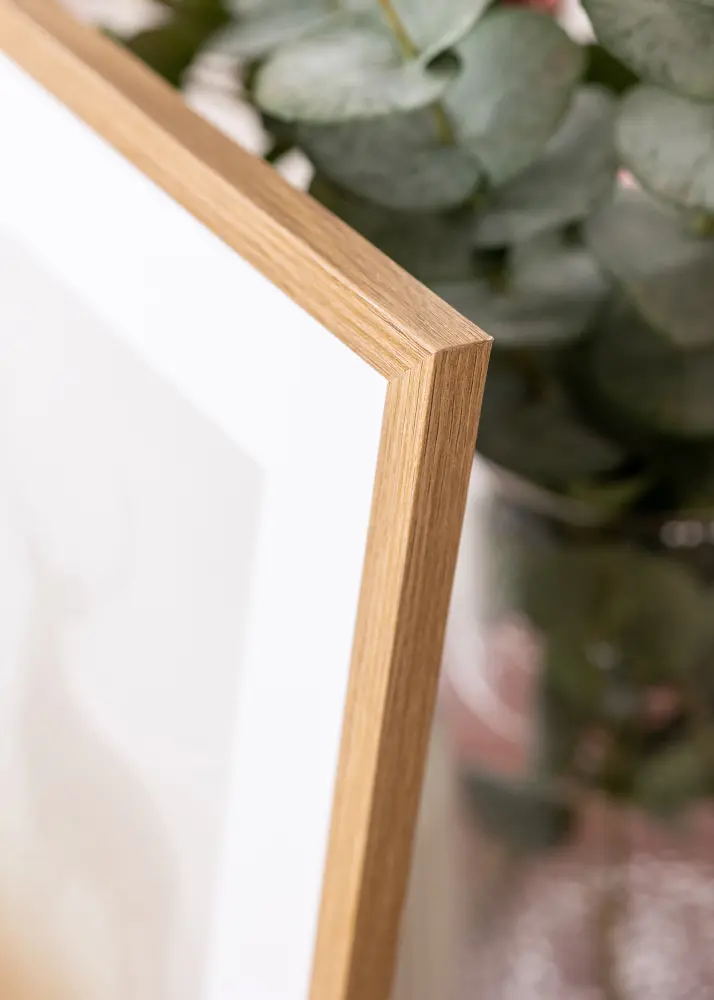 Ram Modern Teak 30x40 cm - Passepartout Vit 21x29,7 cm