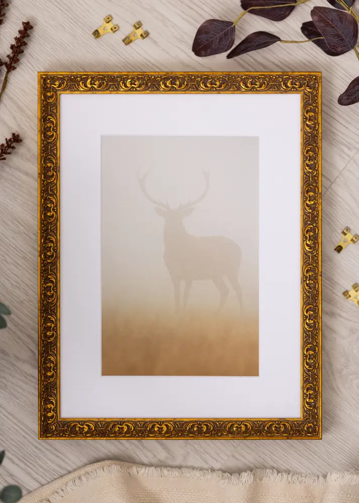 Ram Amber Akrylglas Guld 21x29,7 cm (A4)