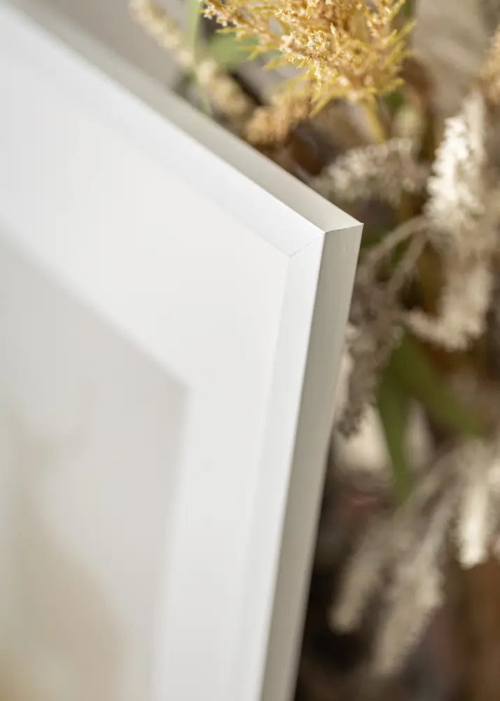 Ram Modern Vit 60x90 cm - Passepartout Vit 50x80 cm