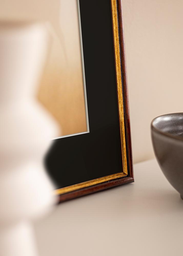 Ram Horndal Brun 50x60 cm - Passepartout Svart 40x50 cm