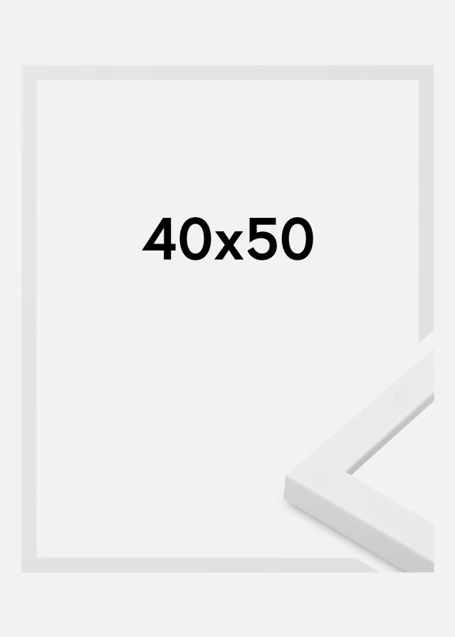 Ram Oban Akrylglas Vit 40x50 cm