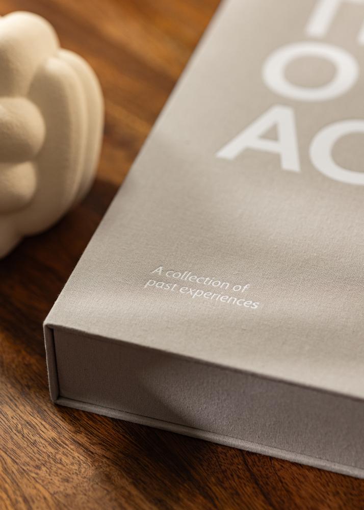 KAILA THROWBACK Grey/White - Coffee Table Photo Album (60 hojas negras)