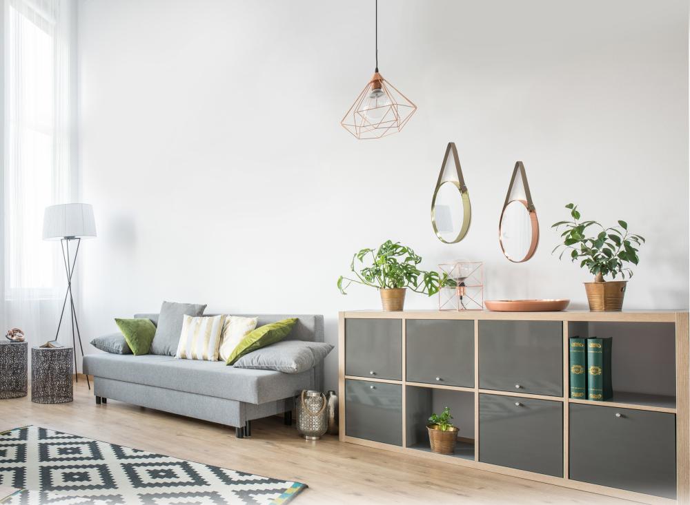 Mirror Round Metal Copper Ø 30 CM