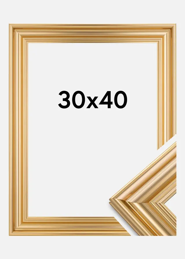 Ram Charleston Guld 30x40 cm