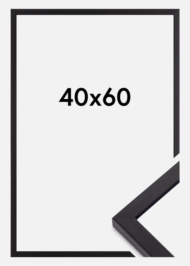 Ram Torrance Matt Antireflexglas Svart 40x60 cm