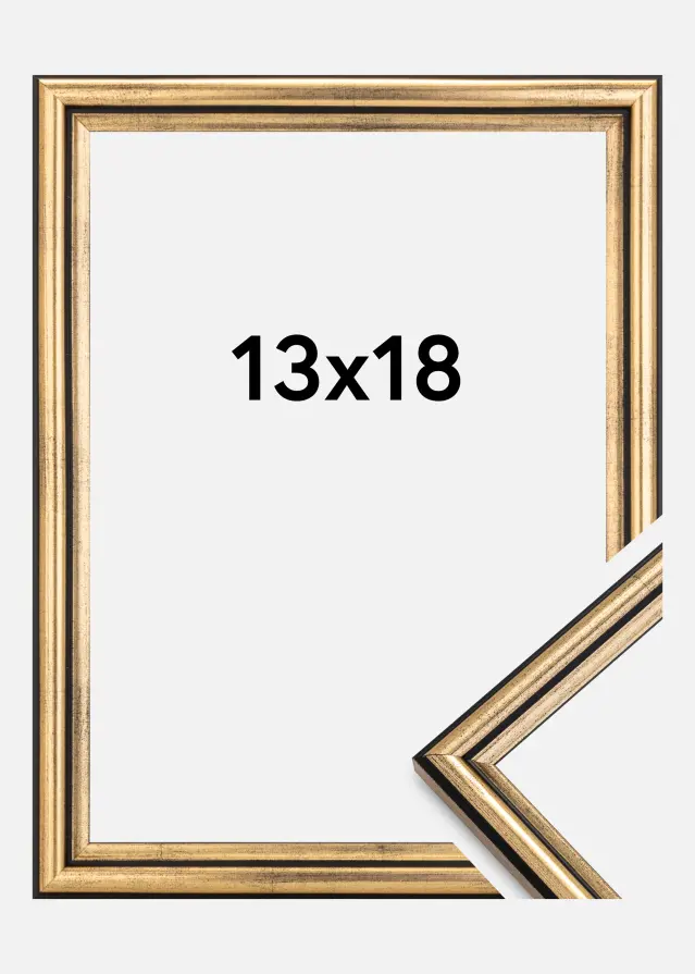 Ram Horndal Guld 13x18 cm