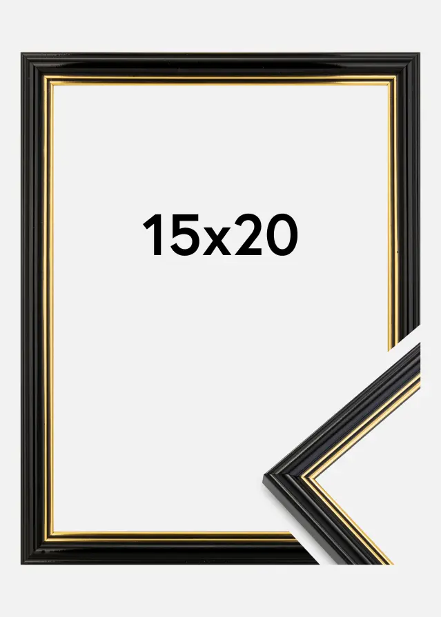 Ram Classic Svart 15x20 cm