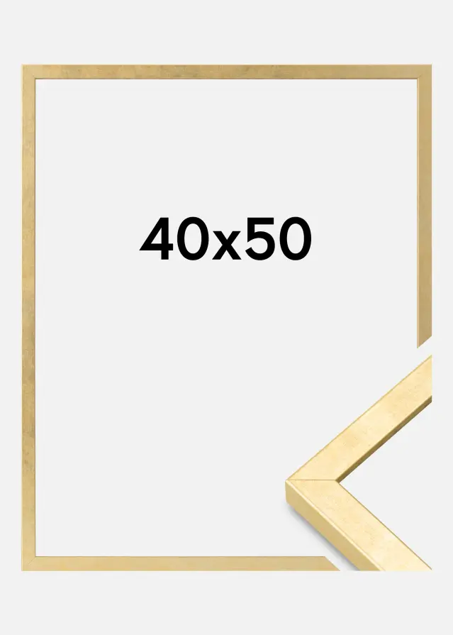 Ram Ares Akrylglas Guld 40x50 cm