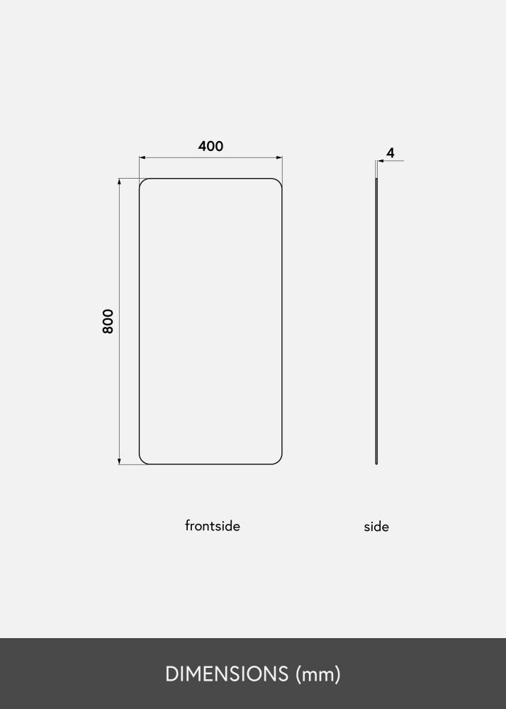 KAILA Spegel Rectangle Rose Gold 40x80 cm
