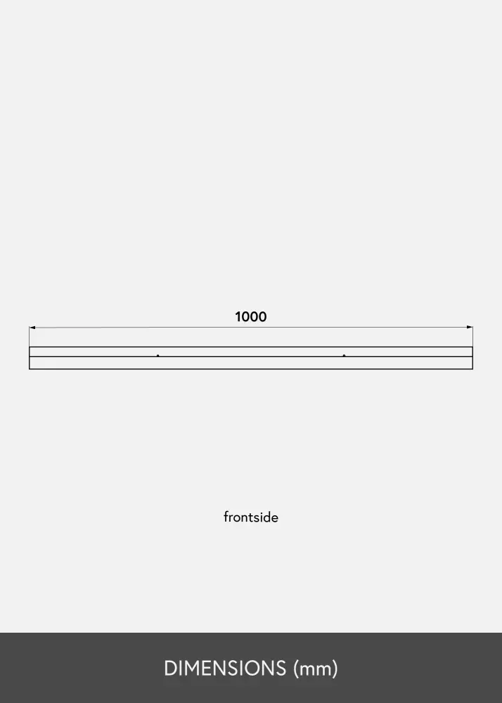 Tavelhylla Ek 100 cm