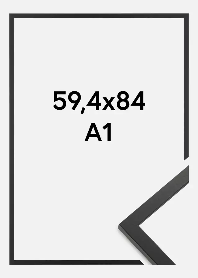Ram Trendy Akrylglas Svart 59,4x84 cm (A1)