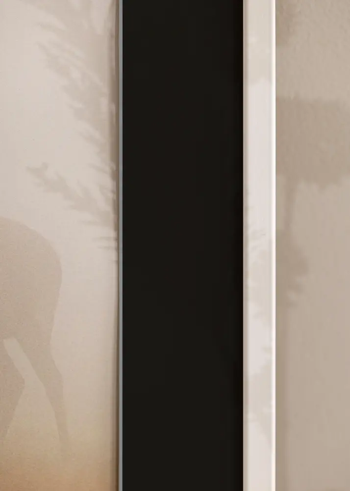 Ram Galant Vit 30x40 cm - Passepartout Svart 21x29,7 cm (A4)
