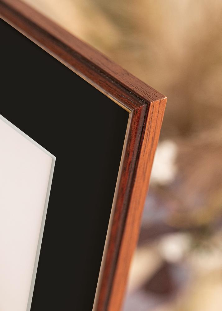 Ram Horndal Brun 50x60 cm - Passepartout Svart 40x50 cm