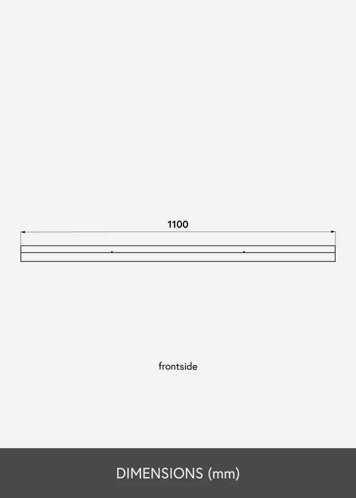 Tavelhylla Vit 110 cm