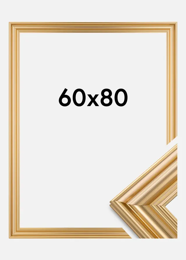 Ram Charleston Guld 60x80 cm