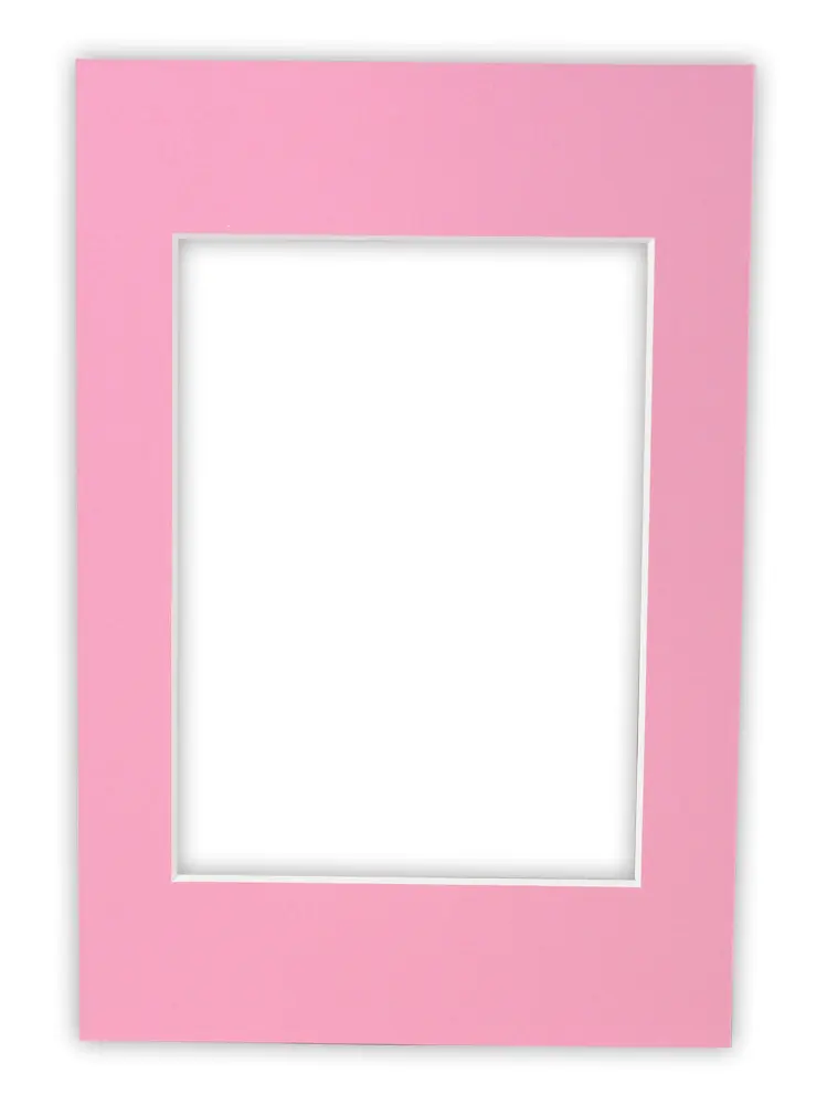 Måttbeställd Rosa Passepartout (Vit kärna)