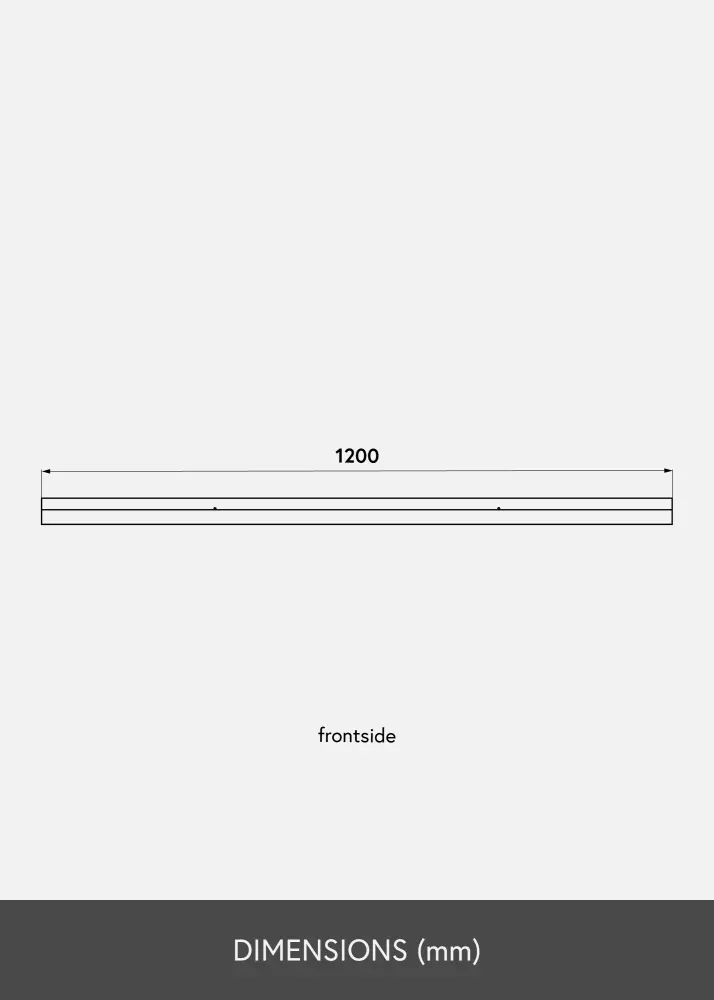 Tavelhylla Ek 120 cm
