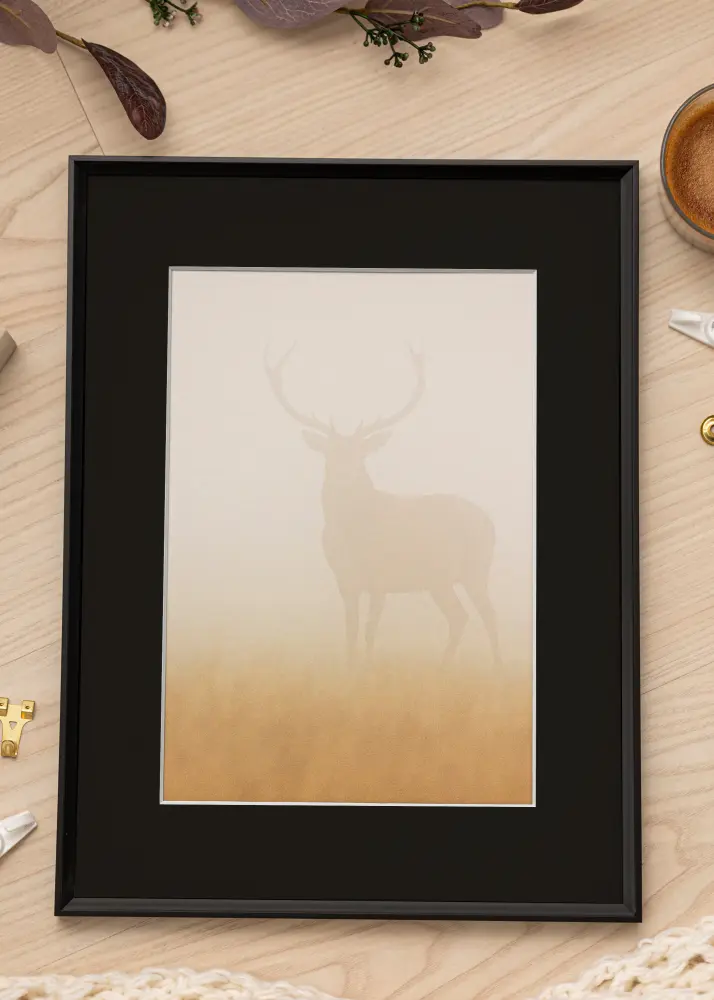 Ram Desire Svart 13x18 cm - Passepartout Svart 10x12 cm