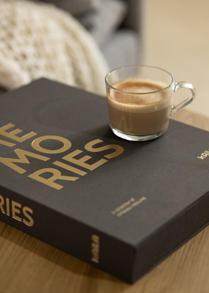 KAILA MEMORIES Black XL - Coffee Table Photo Album - 60 Bilder i 11x15 cm
