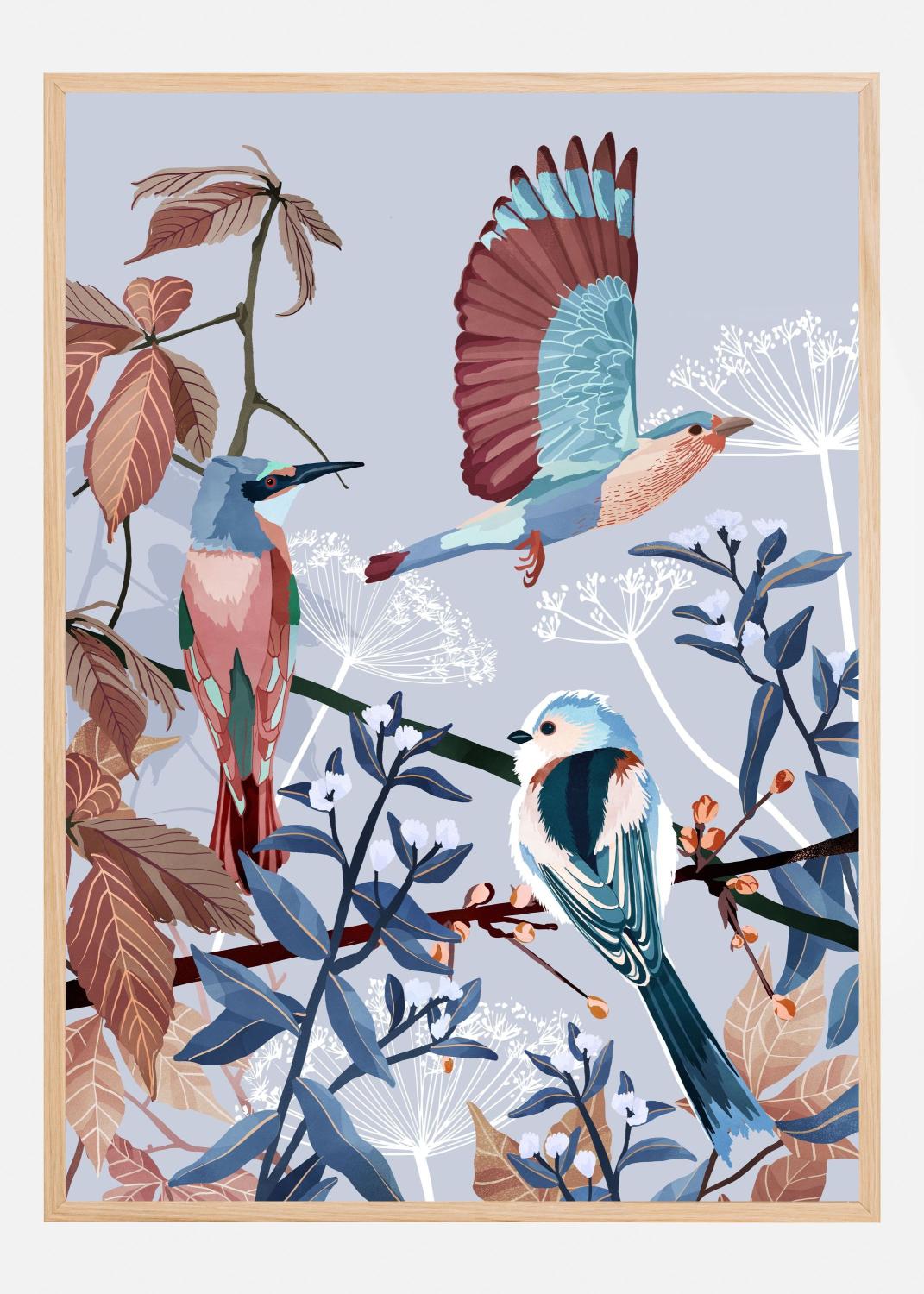 Product Image for Birds of Winter Poster (21x29.7 cm (A4))