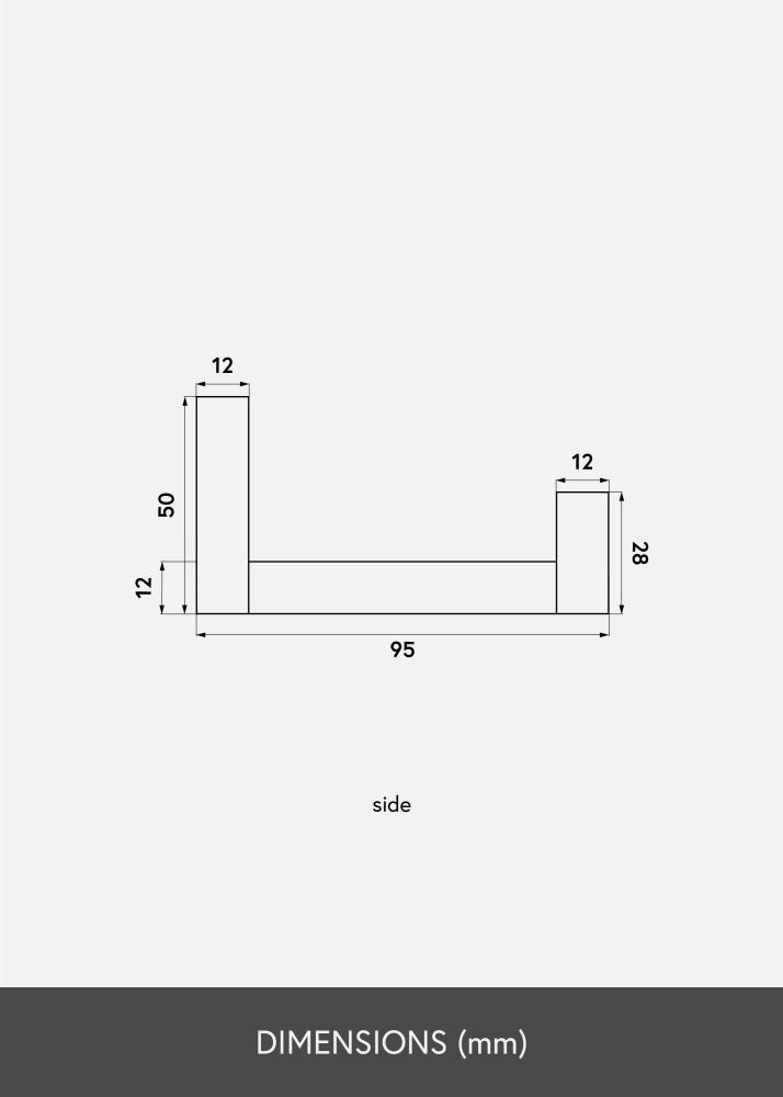 Tavelhylla Vit 120 cm