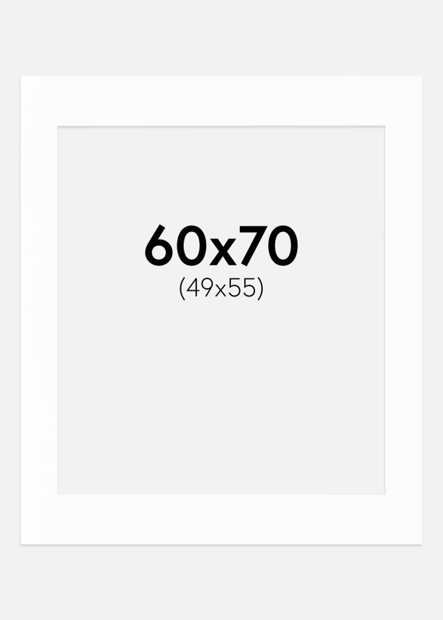 Passepartout Canson Vit (Vit kärna) 60x70 cm (49x55)