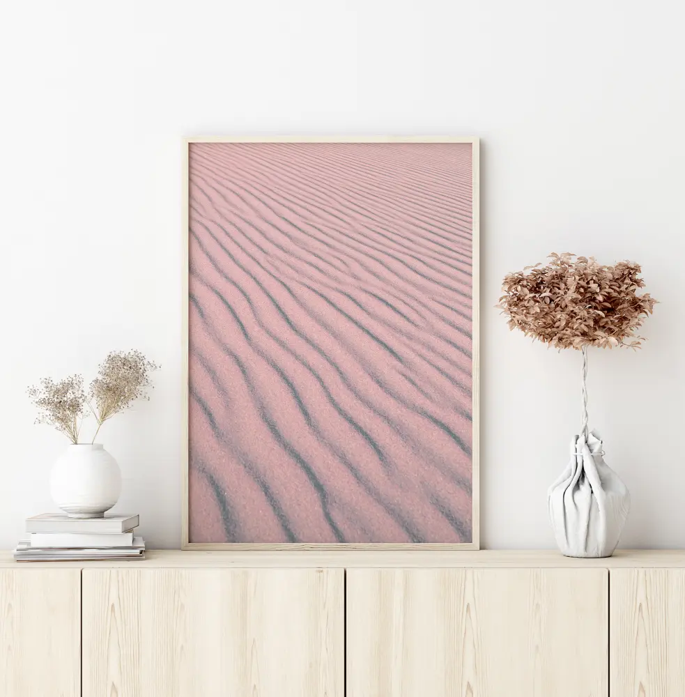 Pink Sandy Waves Poster