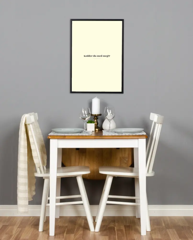 Citat - Skam - Kødder - Gul Poster