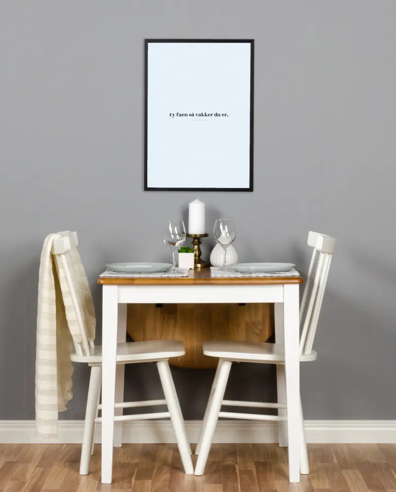 Citat - Skam - Vakker - Blå Poster