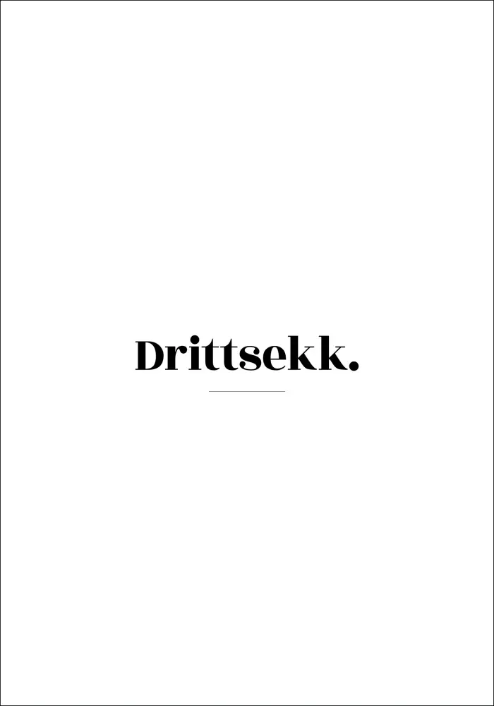 Citat - Skam - Drittsekk - Vit Poster