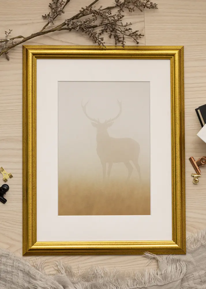 Ram Västkusten Guld 40x40 cm