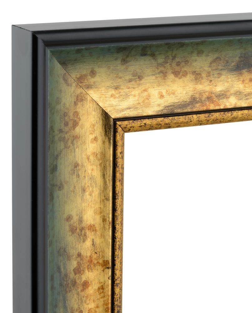 Spegel Roxen Guld Melerad - Egna mått