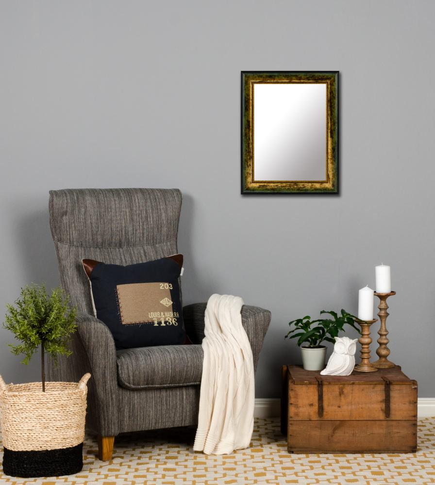 Spegel Roxen Guld Melerad - Egna mått