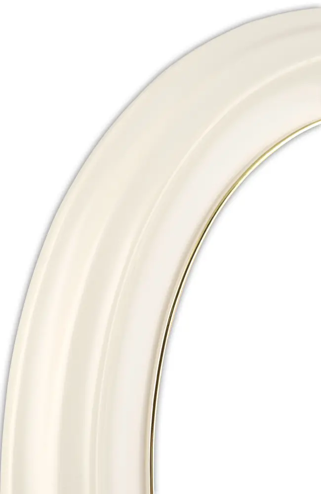 Eiri Mozart Oval Vit 6x9 cm