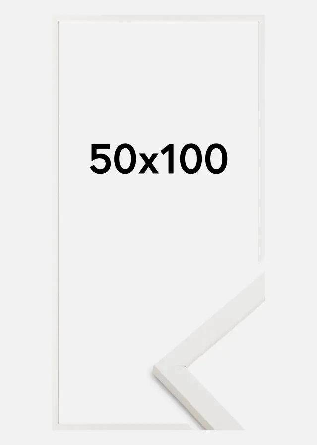 Ram Trendy Akrylglas Vit 50x100 cm