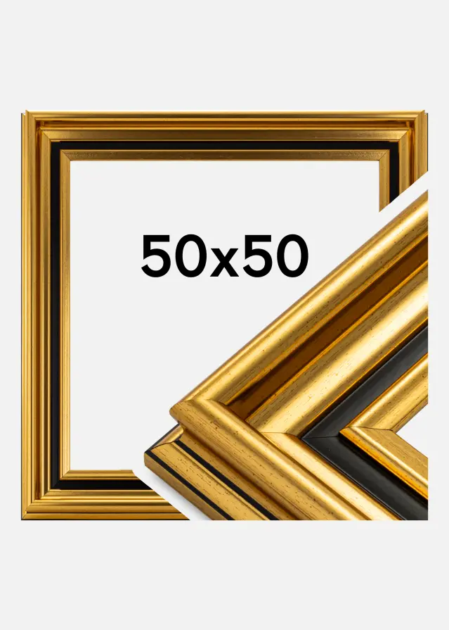 Ram Gysinge Premium Guld 50x50 cm