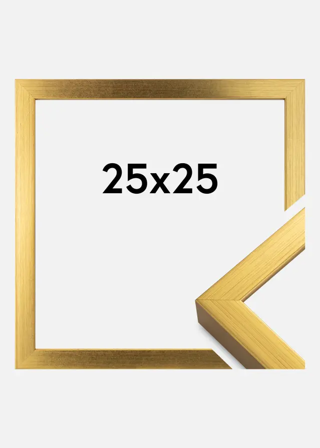Ram Falun Akrylglas Guld 25x25 cm