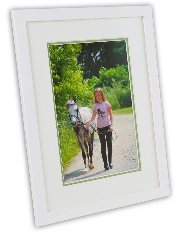 Passepartout två lager - Vit/Grön